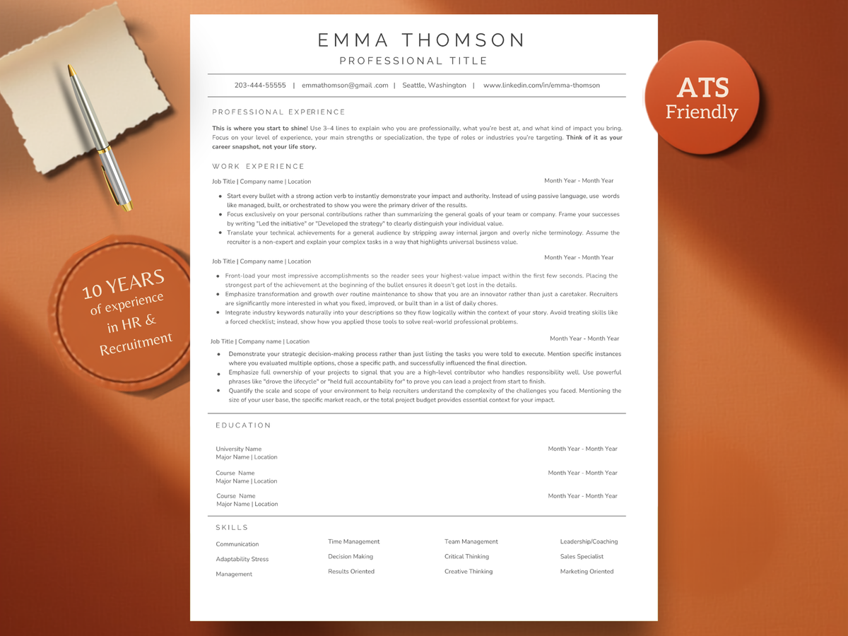 ATS Resume template