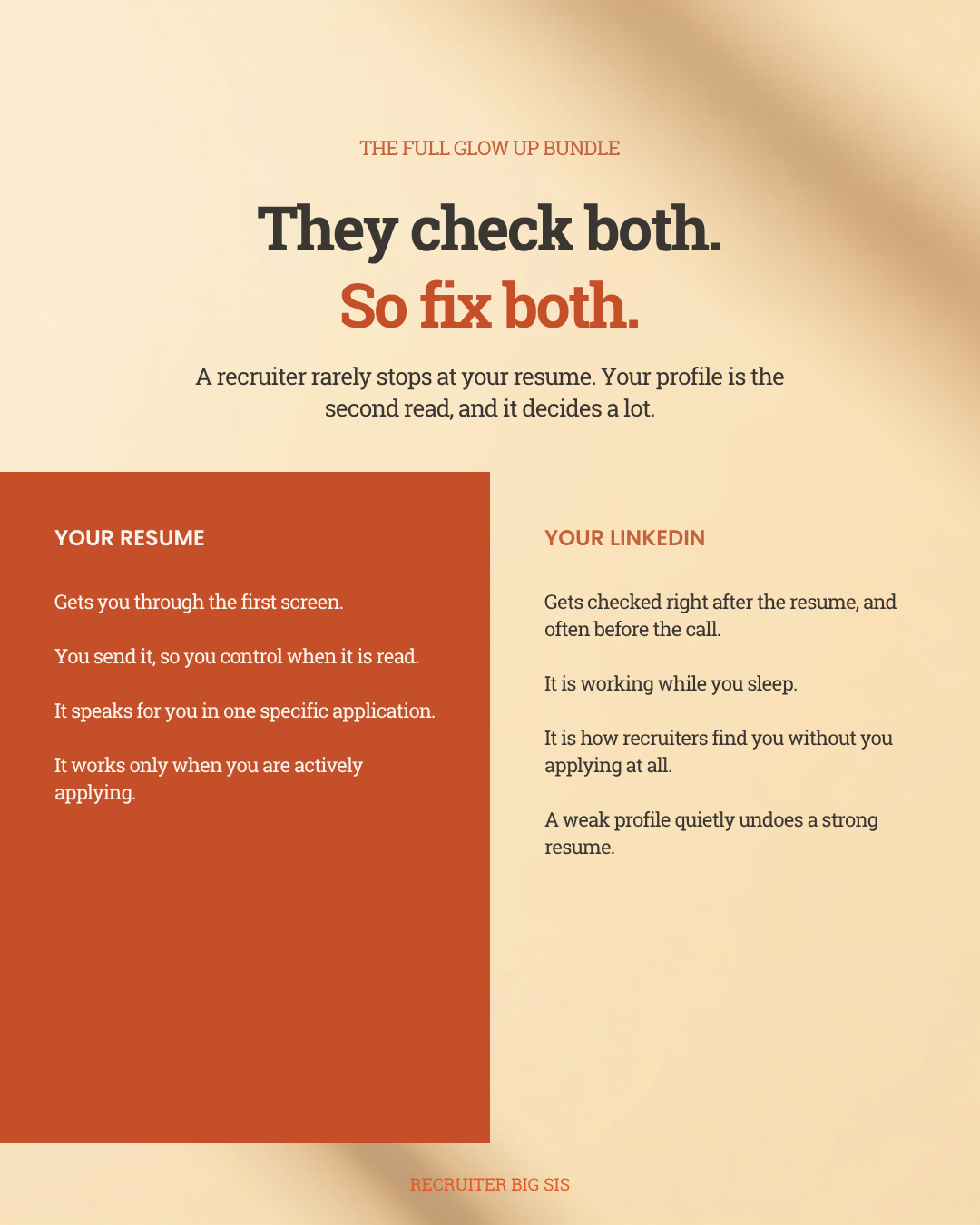 Glow-up Bundle: Resume Rewrite + LinkedIn Rewrite