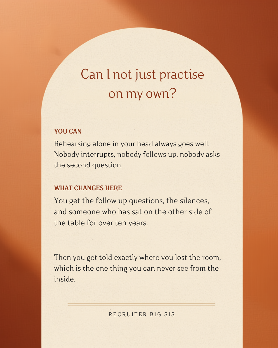 Interview Preparation (mock interviews)