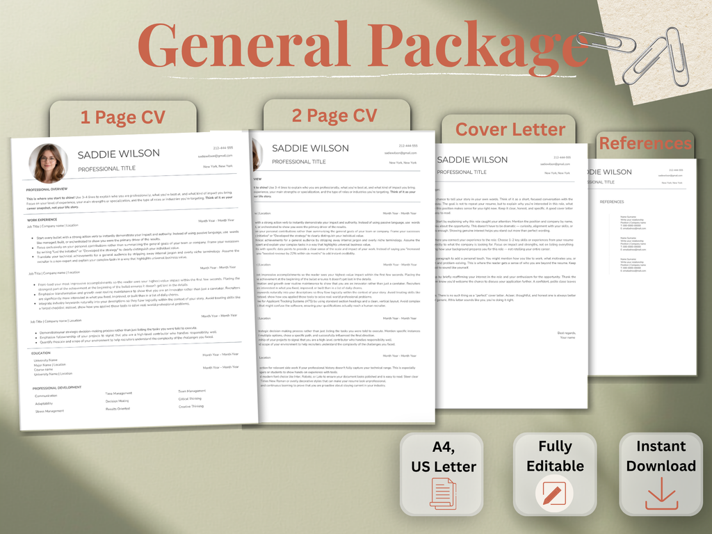 Photo Resume Template