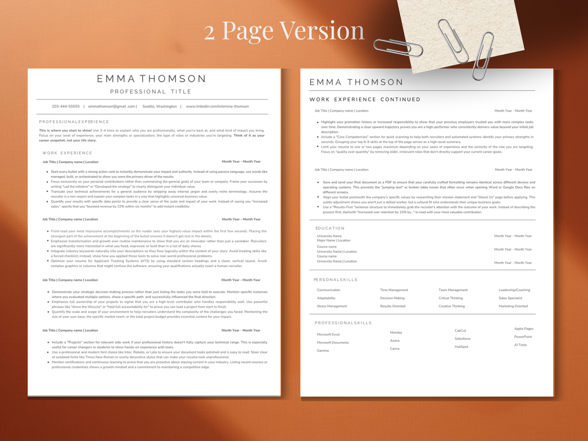 ATS Resume template