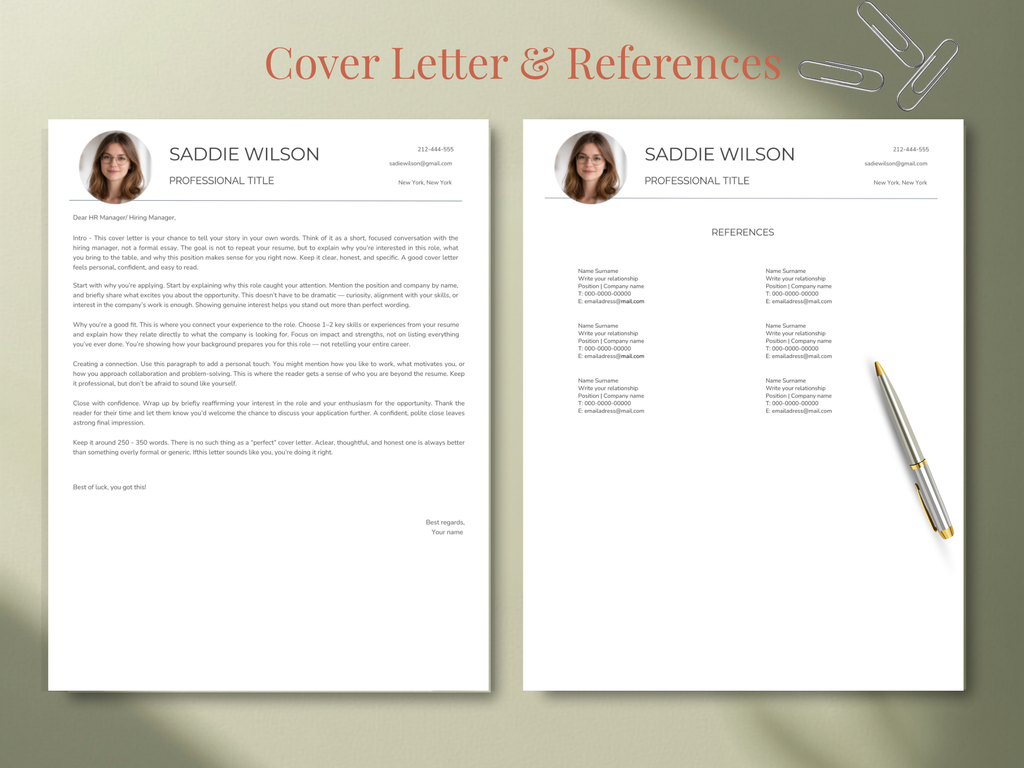 Photo Resume Template