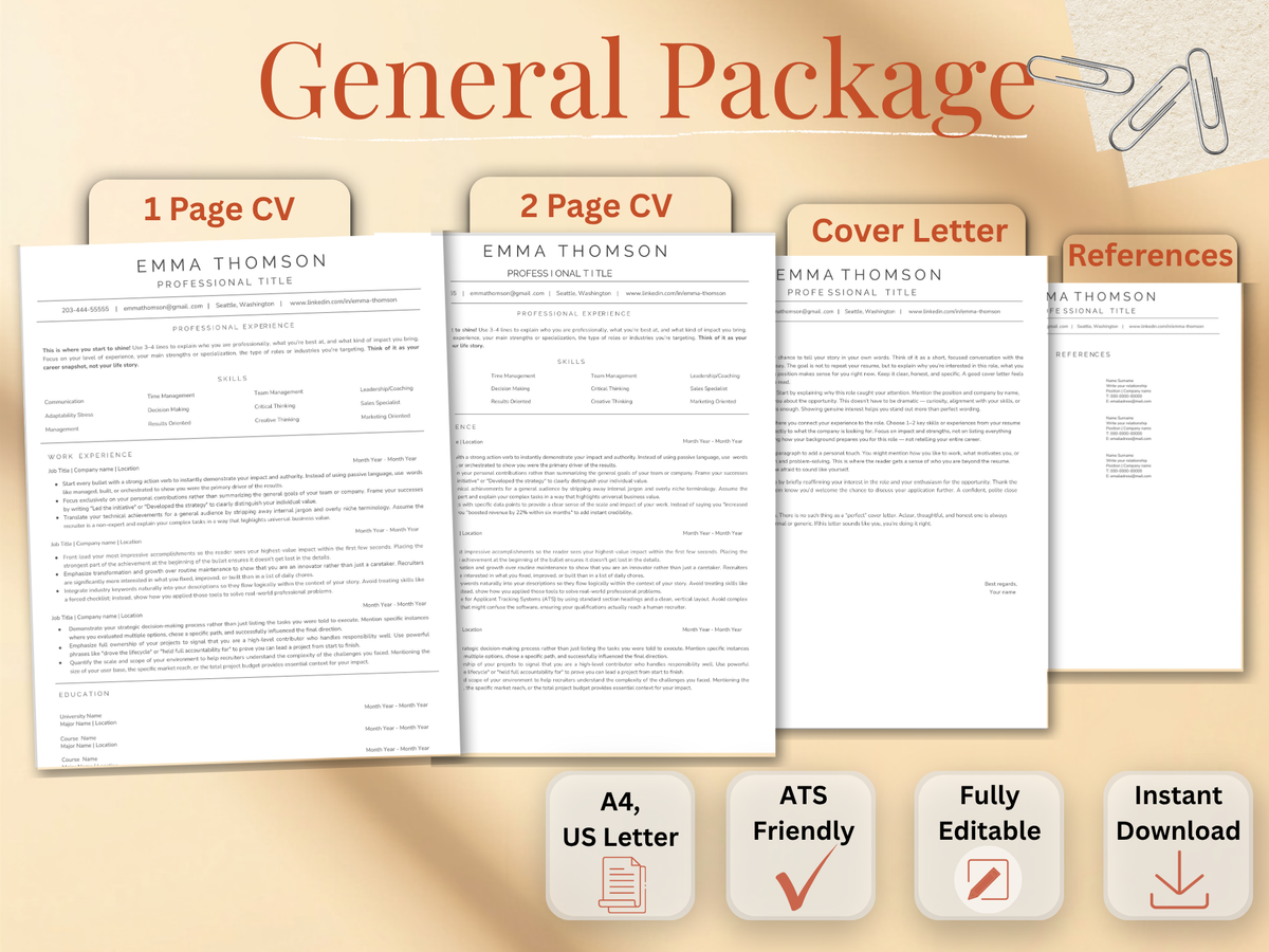 ATS Resume Template (skills first)