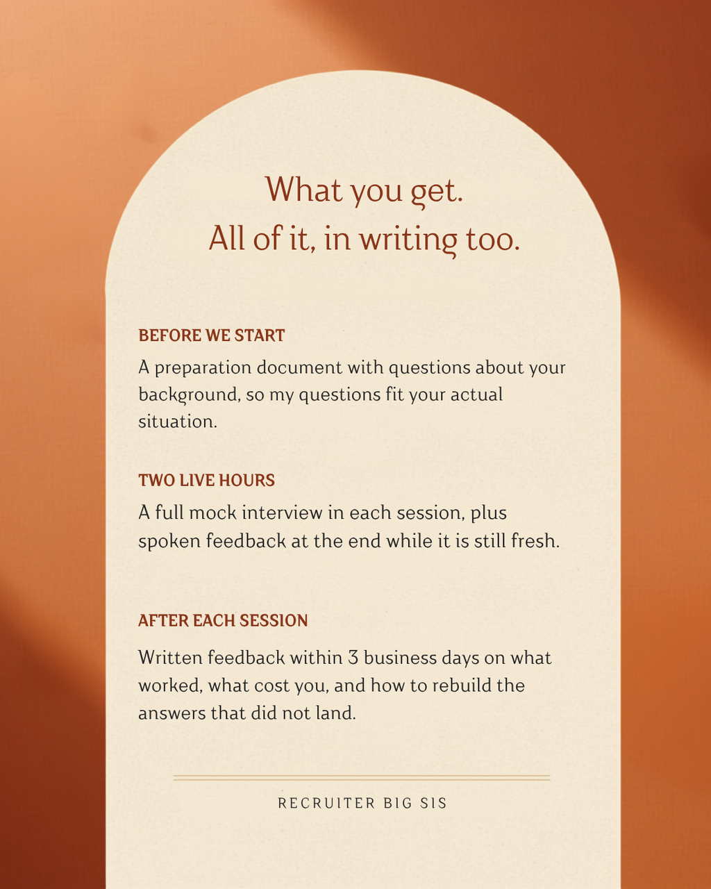 Interview Preparation (mock interviews)