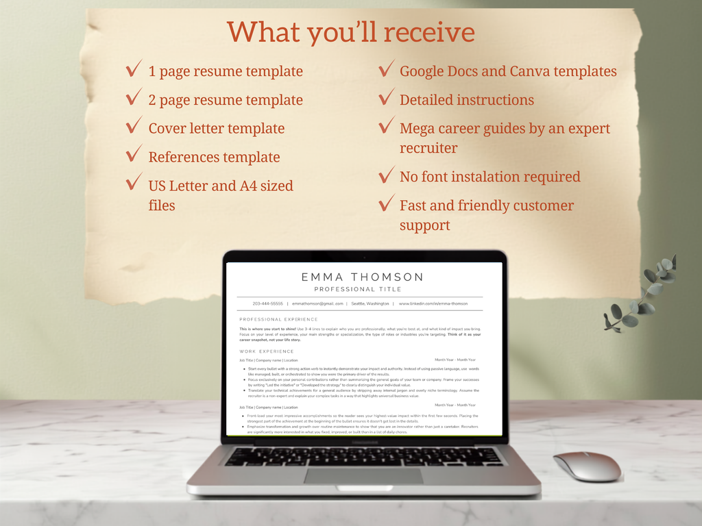 Photo Resume Template
