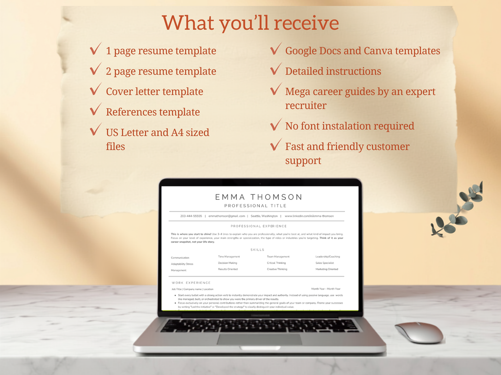 ATS Resume Template (skills first)