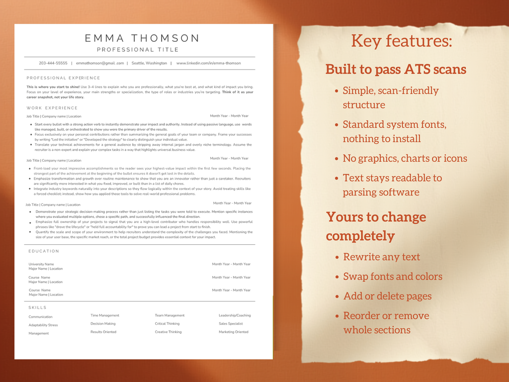 ATS Resume template