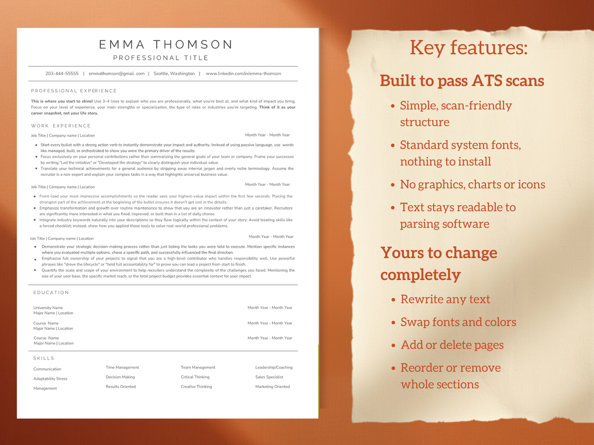 ATS Resume template